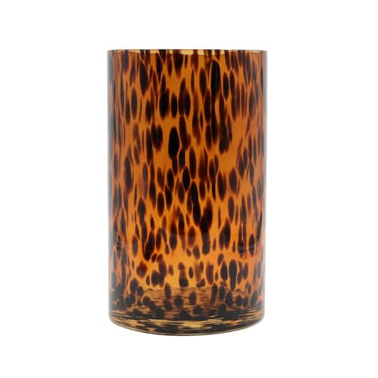 8" Amber Tortoise Glass Vase by Ashland®
